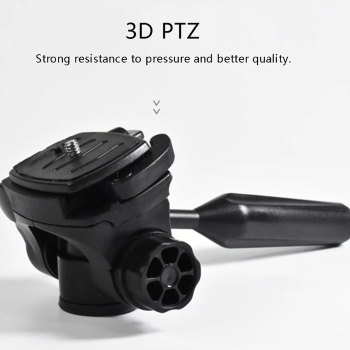 Q111 Adjustable Gimbal Panoramic Tripod Connector Quick Release Plate Camera Mobile Phone Mount with Plastic Handle - 3