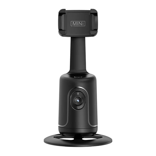 P01 Auto Face Tracking Tripod 360-Degree Rotation Phone Camera Mount Smart Shooting Phone Motion Tracking Holder for Live Vlog Streaming Video - Black - 1
