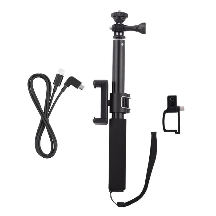 BRDRC DJI-5016 Selfie Stick for DJI OSMO Pocket 2 Handheld Gimbal Stabilizer Cable Phone Clip Module Extension Pole - Type C to Micro - 1