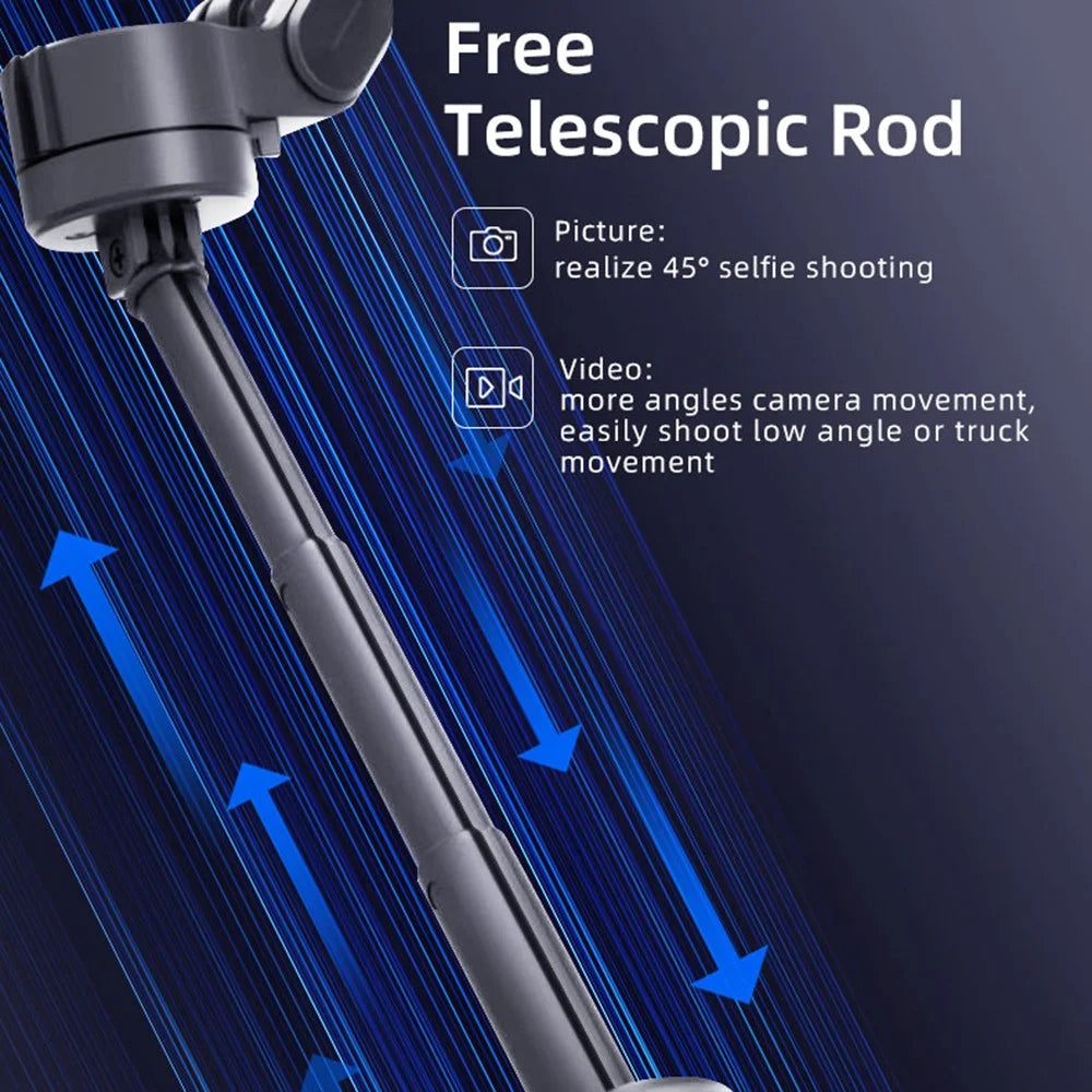 L9 Smartphone Gimbal Stabilizer Foldable Anti-Shake Phone Gimbal Built-in Extension Rod for Video Recording Vlog - 3