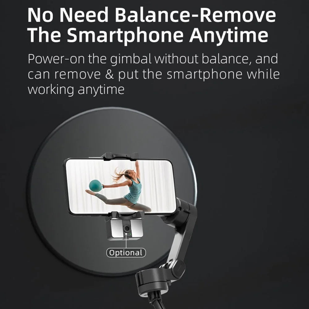 L9 Smartphone Gimbal Stabilizer Foldable Anti-Shake Phone Gimbal Built-in Extension Rod for Video Recording Vlog - 6