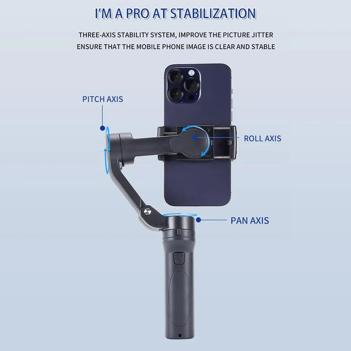 F5plus Three-Axis Gimbal Stabilizer Anti-Shake Foldable Phone Gimbal for Video Recording Vlog (without App) - 6