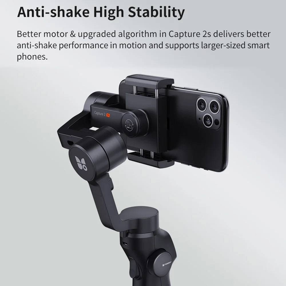 XIAOMIYOUPIN FUNSNAP Capture 2s Gimbal Stabilizer Portable 3-Axis Phone Gimbal Selfie Stick Tripod - 5