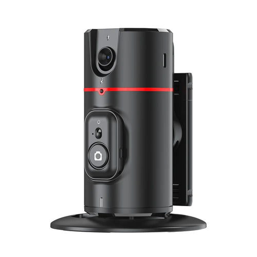 P02 Desktop Live Streaming Gimbal Camera Panoramic Follow Stand 360-Degree AI Face Recognition Stabilizer - 1