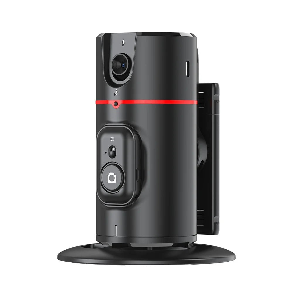 P02 Desktop Live Streaming Gimbal Camera Panoramic Follow Stand 360-Degree AI Face Recognition Stabilizer - 1