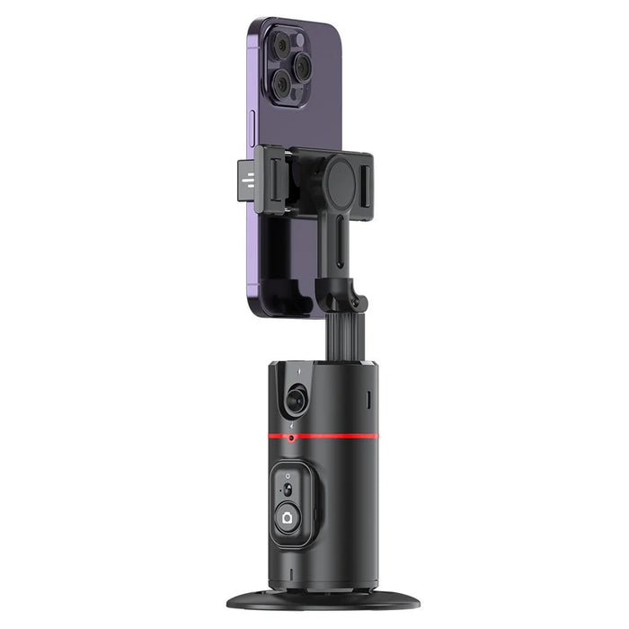 P02 Desktop Live Streaming Gimbal Camera Panoramic Follow Stand 360-Degree AI Face Recognition Stabilizer - 2