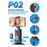 P02 Desktop Live Streaming Gimbal Camera Panoramic Follow Stand 360-Degree AI Face Recognition Stabilizer - 3