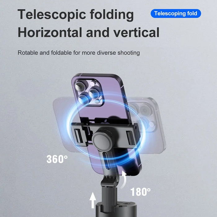 P02 Desktop Live Streaming Gimbal Camera Panoramic Follow Stand 360-Degree AI Face Recognition Stabilizer - 6