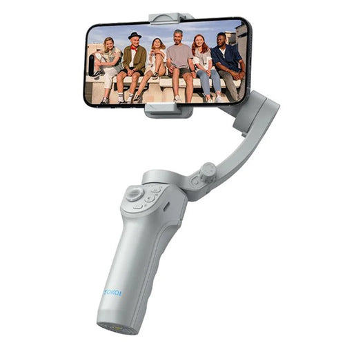 M01 Handheld Gimbal Stabilizer Anti-Shake 3-Axis Cell Phone Stabilizer with Fill Light, Face Follow Photography for Live Streaming - 1