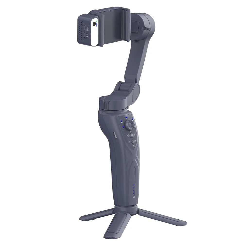F12 Anti-shake Gimbal Phone Holder Live Streaming Stabilizer with AI Face Tracking Module + Fill Light - 2