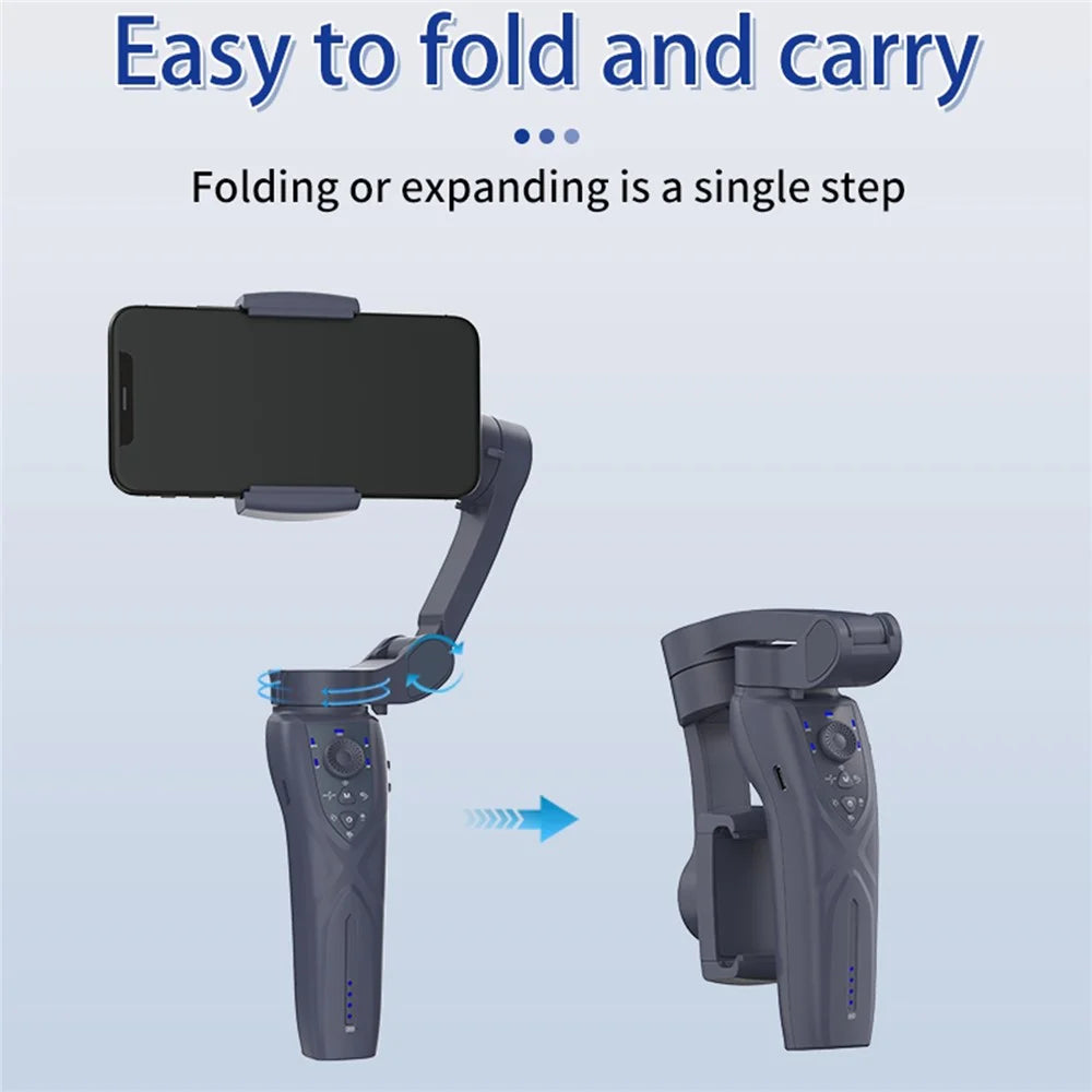 F12 Anti-shake Gimbal Phone Holder Live Streaming Stabilizer with AI Face Tracking Module + Fill Light - 4