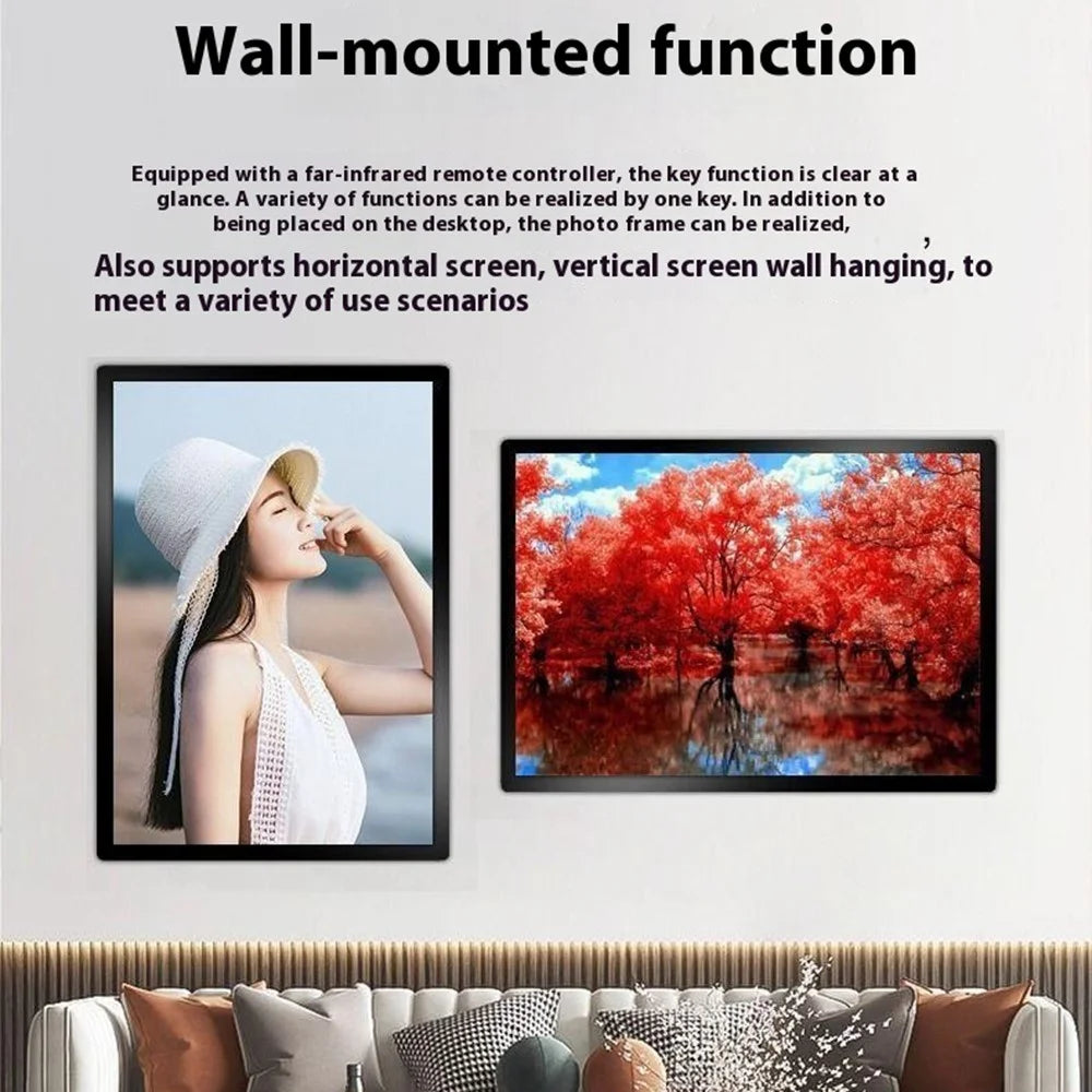 CSD01 10.1 Inch HD Touch Screen Smart Digital Photo Frame Android 6.0 WiFi Electronic Album - Black - 4