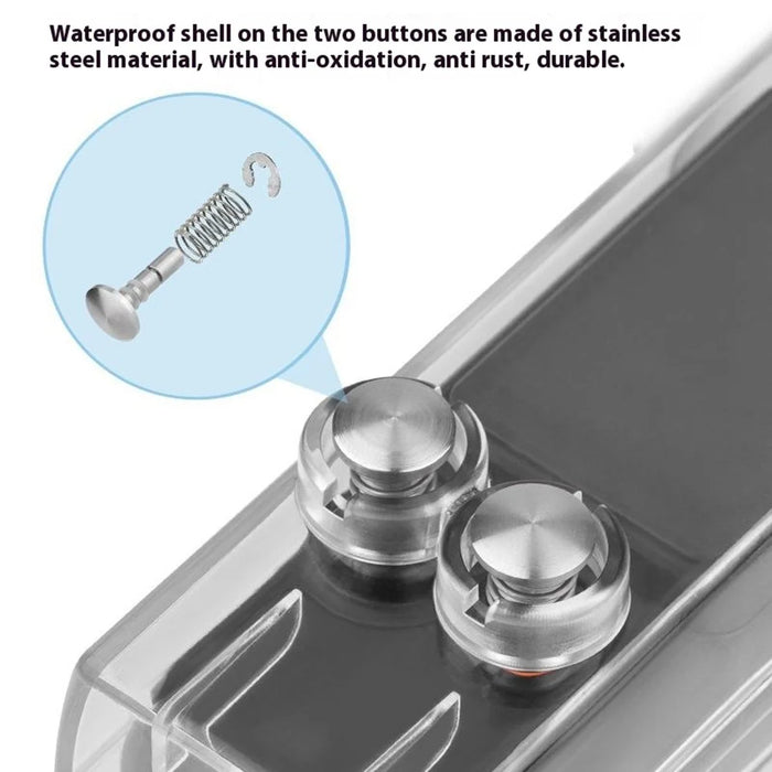 BRDRC Waterproof Case for DJI Osmo Pocket 3 40m Underwater Diving Action Camera Protector - Transparent - 5