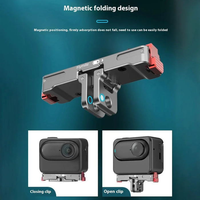 FLYMILE Camera Mount Adapter for Insta360 GO3 / GO3S Magnetic Quick Release Bracket Camera Accessories - 6