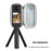 BRDRC For Insta360 X3 / One X2 / One X Action Camera Storage Case PU Protective Bag - Black - 2
