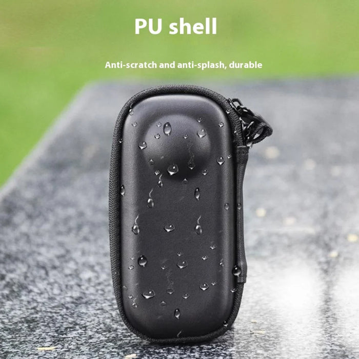 BRDRC For Insta360 X3 / One X2 / One X Action Camera Storage Case PU Protective Bag - Black - 4