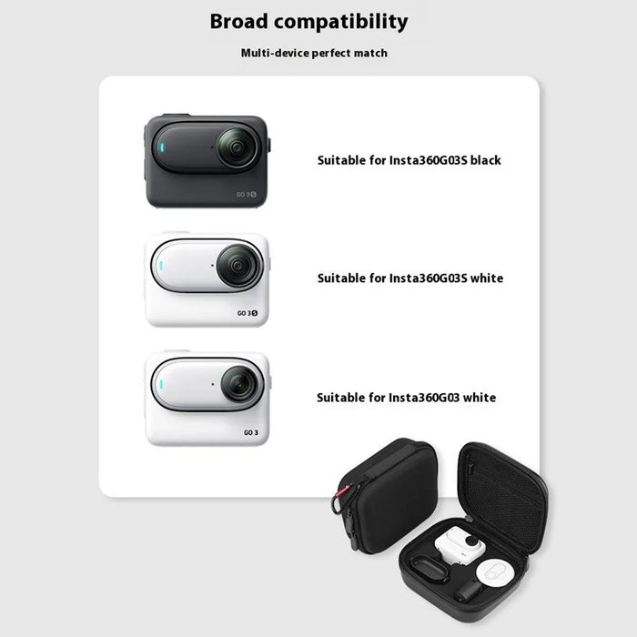 FLYMILE For Insta360 GO 3S / GO 3 Storage Case Camera and Accessories Carrying Bag - Nylon Material - 4