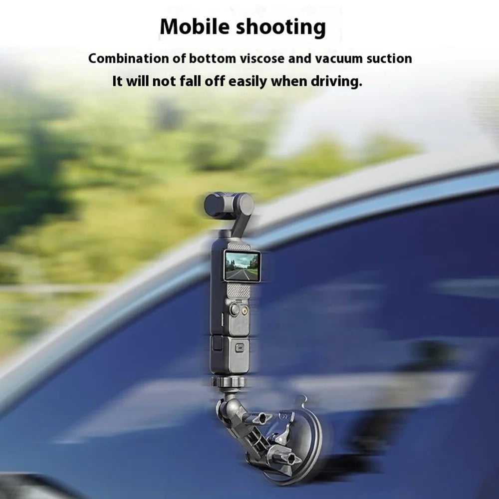 BRDRC For DJI Osmo Pocket 3 Suction Cup Mount Holder Car Sport Camera Bracket - 4