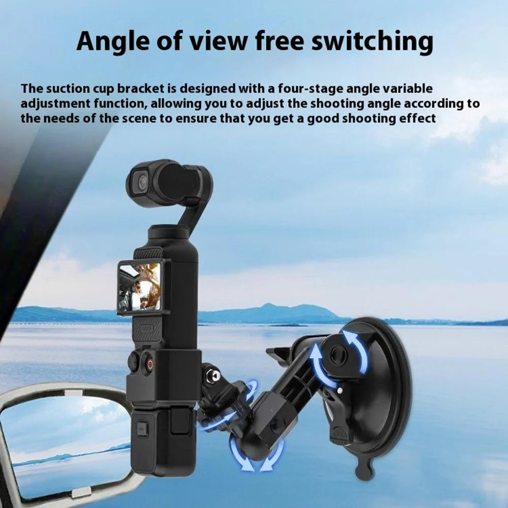 BRDRC For DJI Osmo Pocket 3 Suction Cup Mount Holder Car Sport Camera Bracket - 5