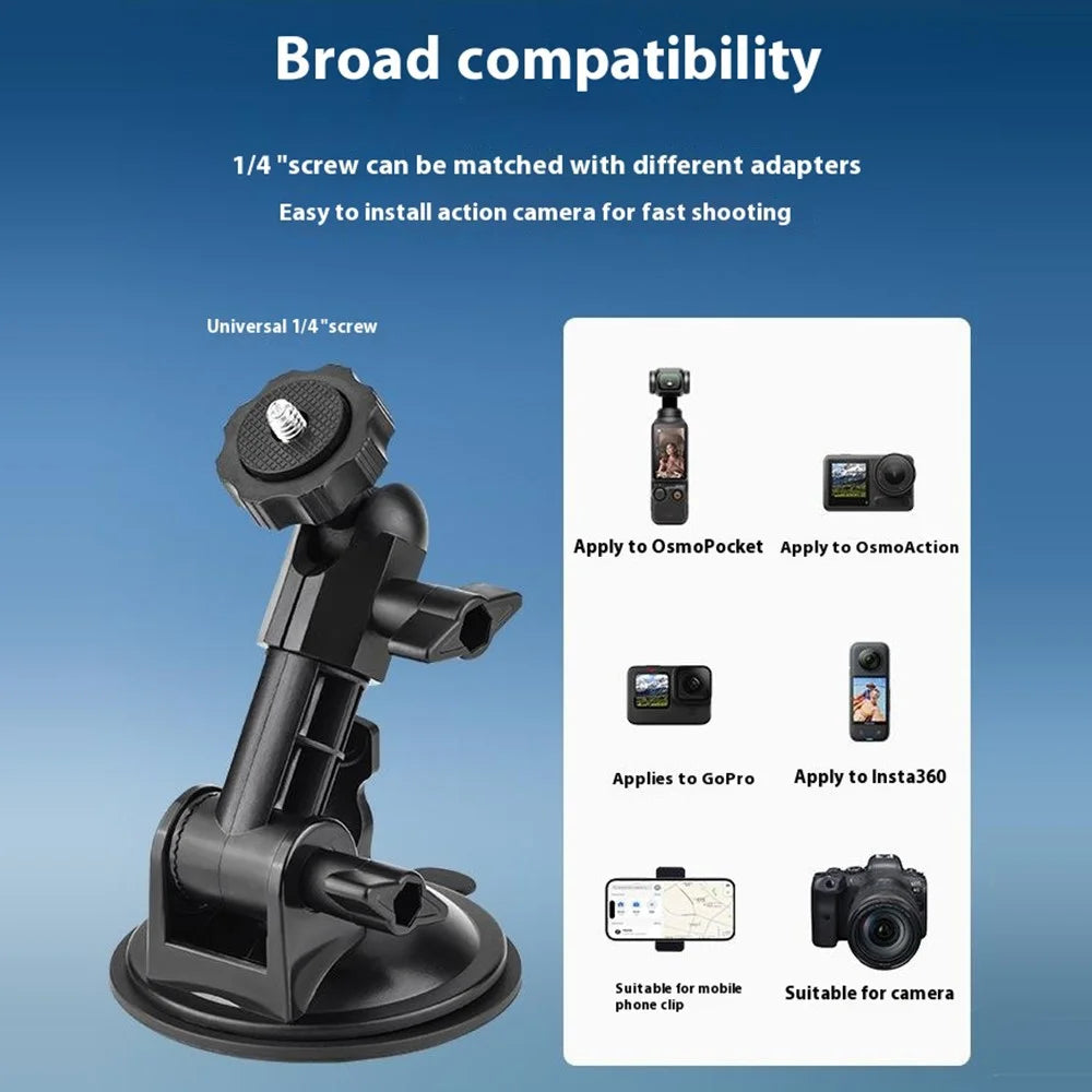 BRDRC For DJI Osmo Pocket 3 Suction Cup Mount Holder Car Sport Camera Bracket - 7