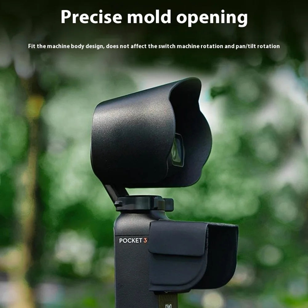 BRDRC For DJI Osmo Pocket 3 Lens Hood Anti-Glare Protection Sunshade Gimbal Camera Accessories - 5