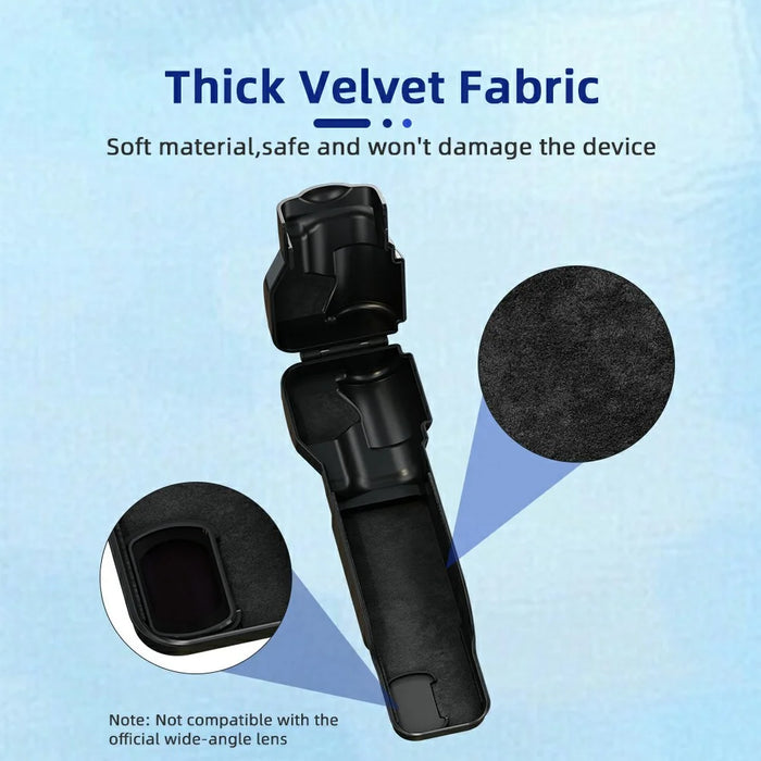 BRDRC For DJI Osmo Pocket 3 Gimbal Protector Screen Lens Cover Protective Hard Case - Black - 3