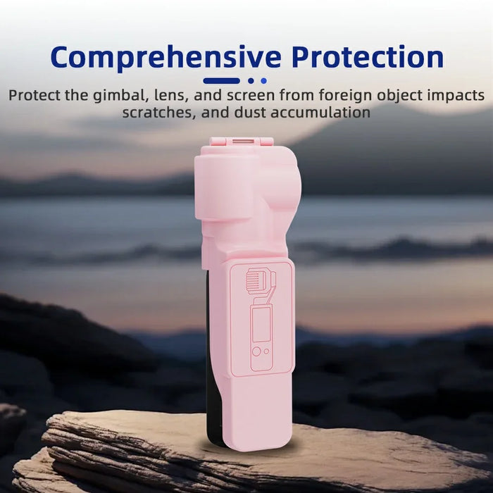 BRDRC For DJI Osmo Pocket 3 Gimbal Protector Screen Lens Cover Protective Hard Case - Black - 7