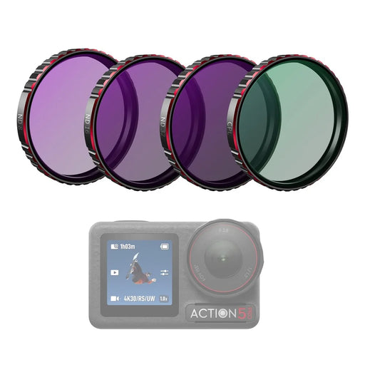 STARTRC 1145588 4Pcs / Set For DJI Osmo Action 5 Pro Action Camera ND8 / 16 / 32 + CPL Filters - 1