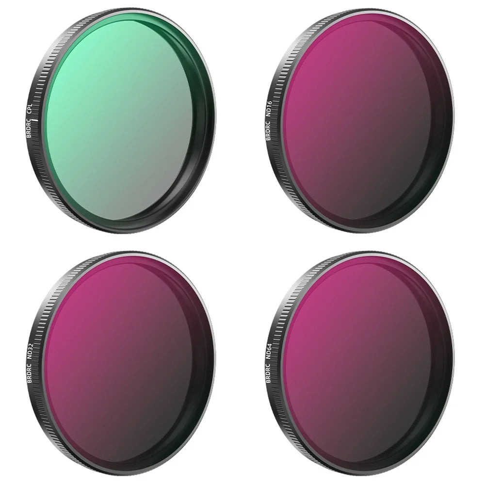 BRDRC CPL+ND16+ND32+ND64 Filter Kit for DJI Osmo Action 5 Pro / 4 / 3 Sports Camera Filters - 1