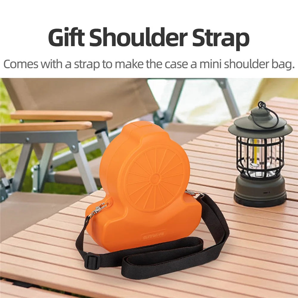 SUNNYLIFE FP-SN953 For DJI Flip Drone Carry Case Gourd Shaped Shockproof Storage Case with Lanyard and Carabiner - Orange - 2