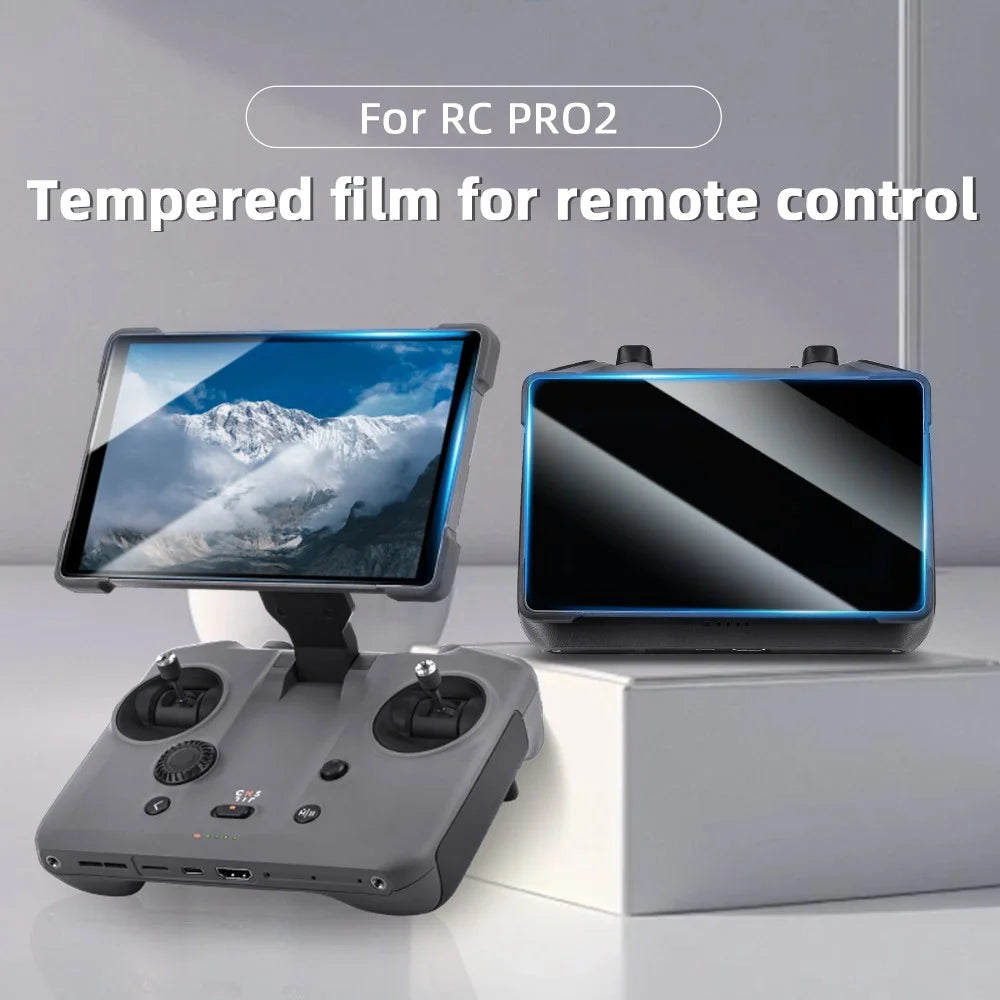 2Pcs For DJI RC Pro 2 Remote Control with Screen Ultra Thin Film Tempered Glass Screen Protector - 2