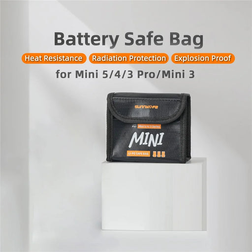 SUNNYLIFE N5P-DC085 Triple-Battery Safety Bag for DJI Mini 5 Pro / 4 Pro / 3 Pro / Mini 3 Battery Pouch Heat Resistant / Explosion Proof - 2