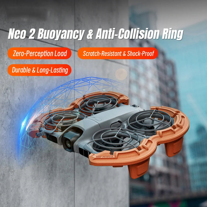 STARTRC For DJI Neo 2 Drone Heightened Landing Gear EVA Anti-Collision Frame Buoyancy Ring - Orange - 3