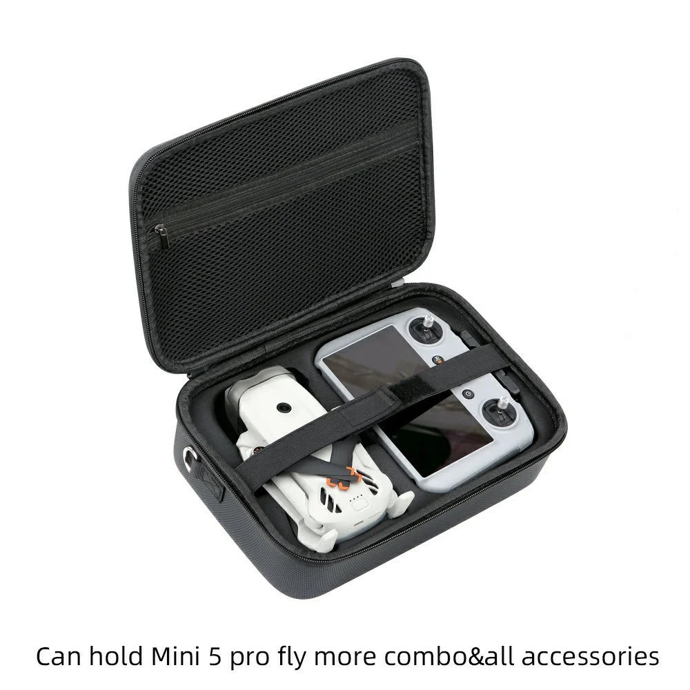 PU Storage Bag for DJI Lito 1 / Lito X1 Drone RC Controller Carrying Case Protective Cover - Black - 2