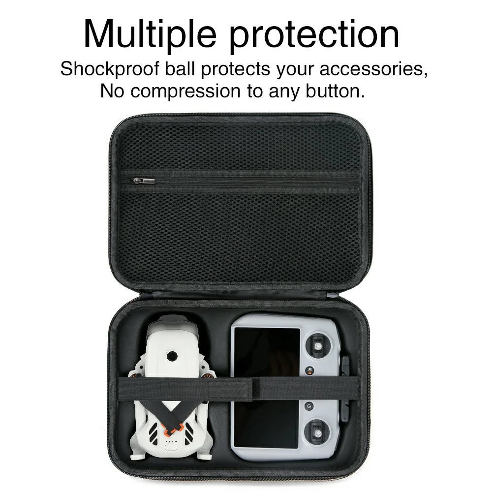 PU Storage Bag for DJI Lito 1 / Lito X1 Drone RC Controller Carrying Case Protective Cover - Black - 4