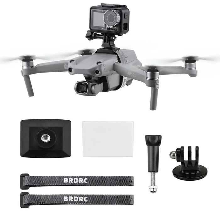 2Pcs Top Extension Kit Camera Fill Light Bracket Mount Holder for DJI Osmo Action/GoPro Sports Cameras - 1