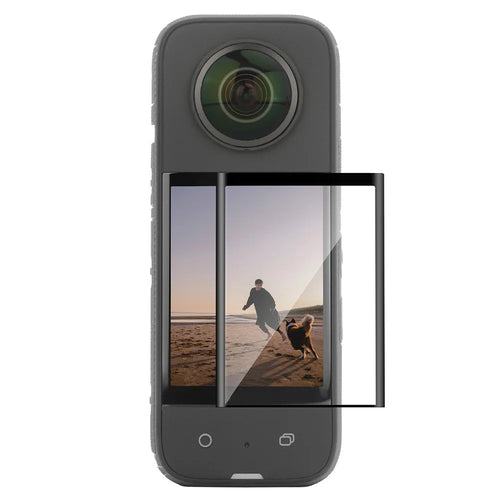 SUNNYLIFE IST-BHM498 1 Set Camera Screen Protector Kit for Insta360 X3, HD Clear Curved Design Full Covering Tempered Glass Screen Film - 1