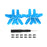 2 Pairs 2925S For DJI Avata Colorful Propeller Blade Lightweight Drone Accessories with Tool - Blue - 1