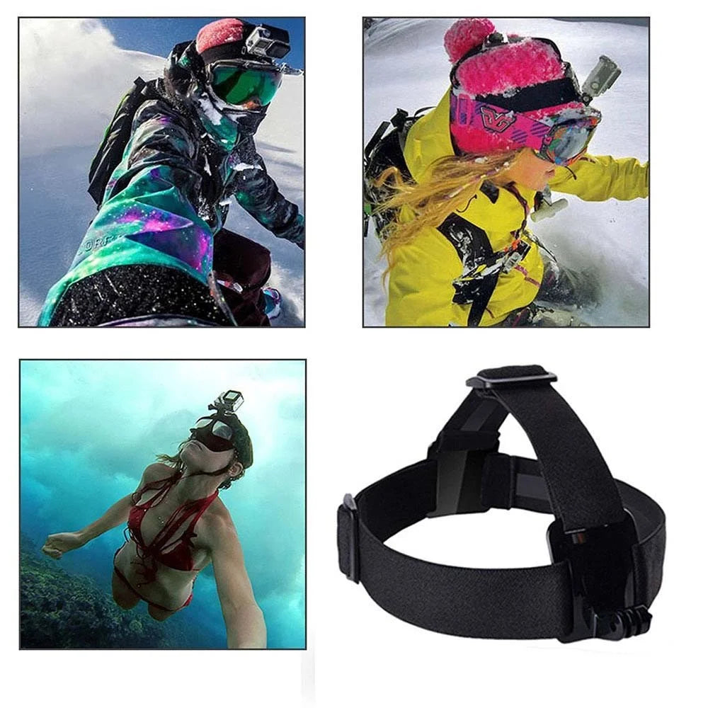 BRDRC DJI-6014 For Osmo Action Camera Adjustable Head Strap Anti-slip Fixing Band Headband - 6