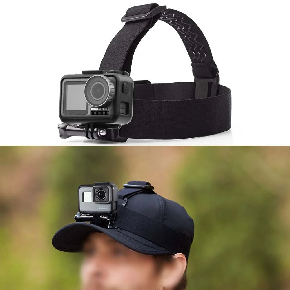 BRDRC DJI-6014 For Osmo Action Camera Adjustable Head Strap Anti-slip Fixing Band Headband - 7