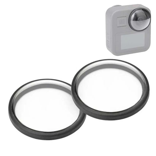 BRDRC DJI-7215 For GoPro Max 2Pcs Acrylic Lens Protective Cover Anti-dust Sport Camera Lens Cap - 1