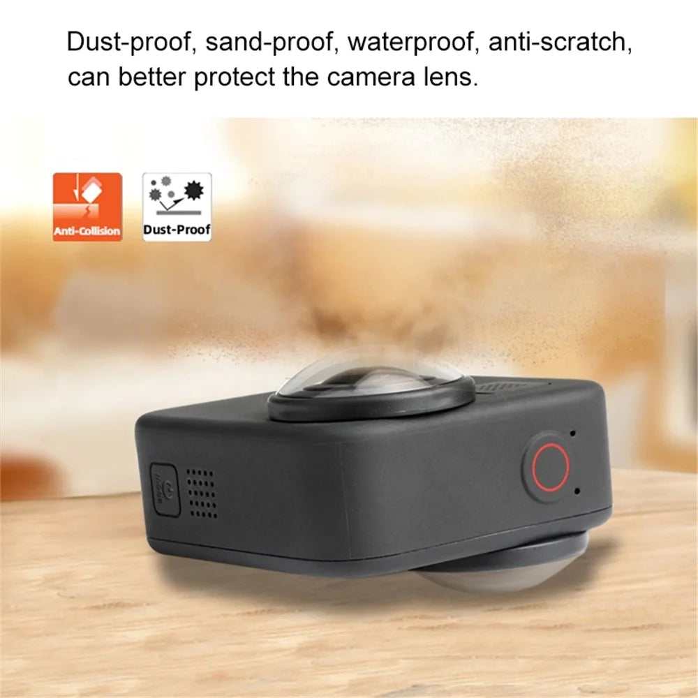 BRDRC DJI-7215 For GoPro Max 2Pcs Acrylic Lens Protective Cover Anti-dust Sport Camera Lens Cap - 5