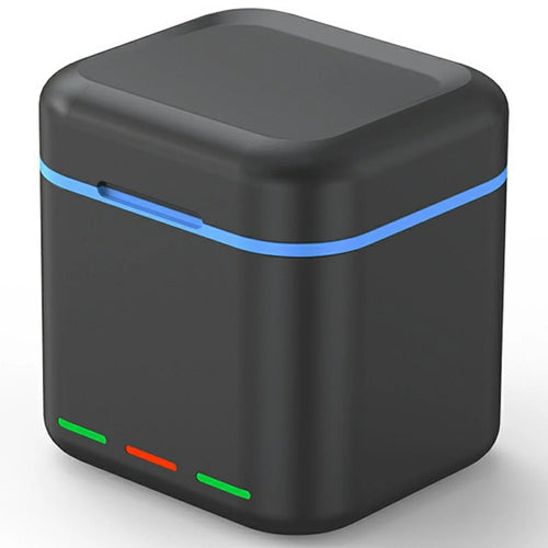 3-Channel USB Battery Charger for GoPro Hero 13 Battery Charging Case TF Card Storage Box - Black - 1