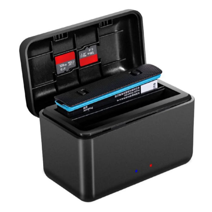 For Insta360 X4 Action Camera Battery Charger Hub Charging Station Storage Case - 4