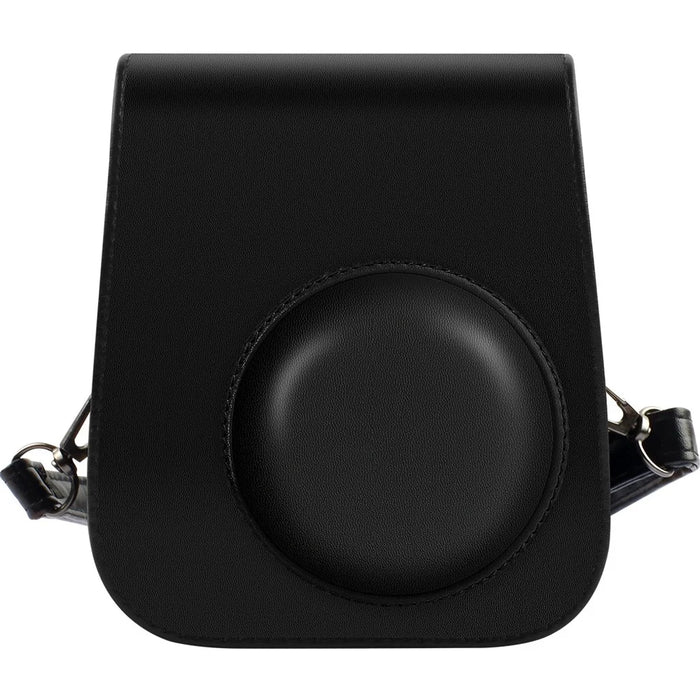 Leather Bag Protective Case with Removable Adjustable Strap for Fujifilm Instax Mini 11 Instant Camera - Black - 1