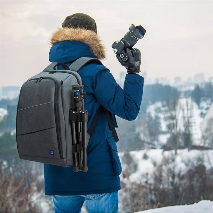 PULUZ PU5011 Portable Waterproof Scratch-proof Backpack Camera Carrying Bag - Grey - 7
