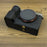 For Sony A7C II / A7CR Camera Bottom Case Retro PU Leather Half Body Cover with Battery Opening - Black - 3