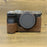 For Sony A7C II / A7CR Camera Bottom Case Genuine Cow Leather Anti-Drop Half Body Cover with Battery Opening - Coffee - 2