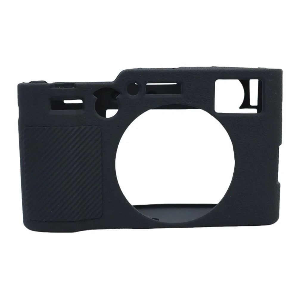 For Fujifilm X100VI Soft Silicone Case Litchi Texture Camera Protective Sleeve - Black - 2