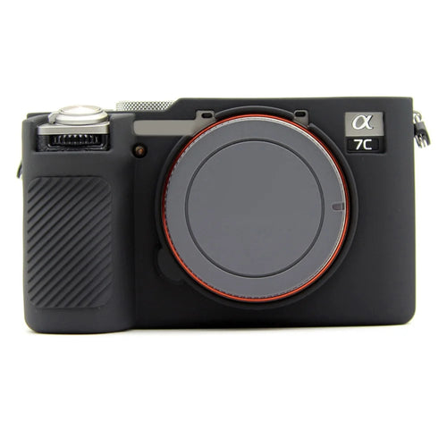 For Sony A7CR / A7C II Anti-Slip Silicone Protective Case Dust-Proof Camera Cover - Black - 1